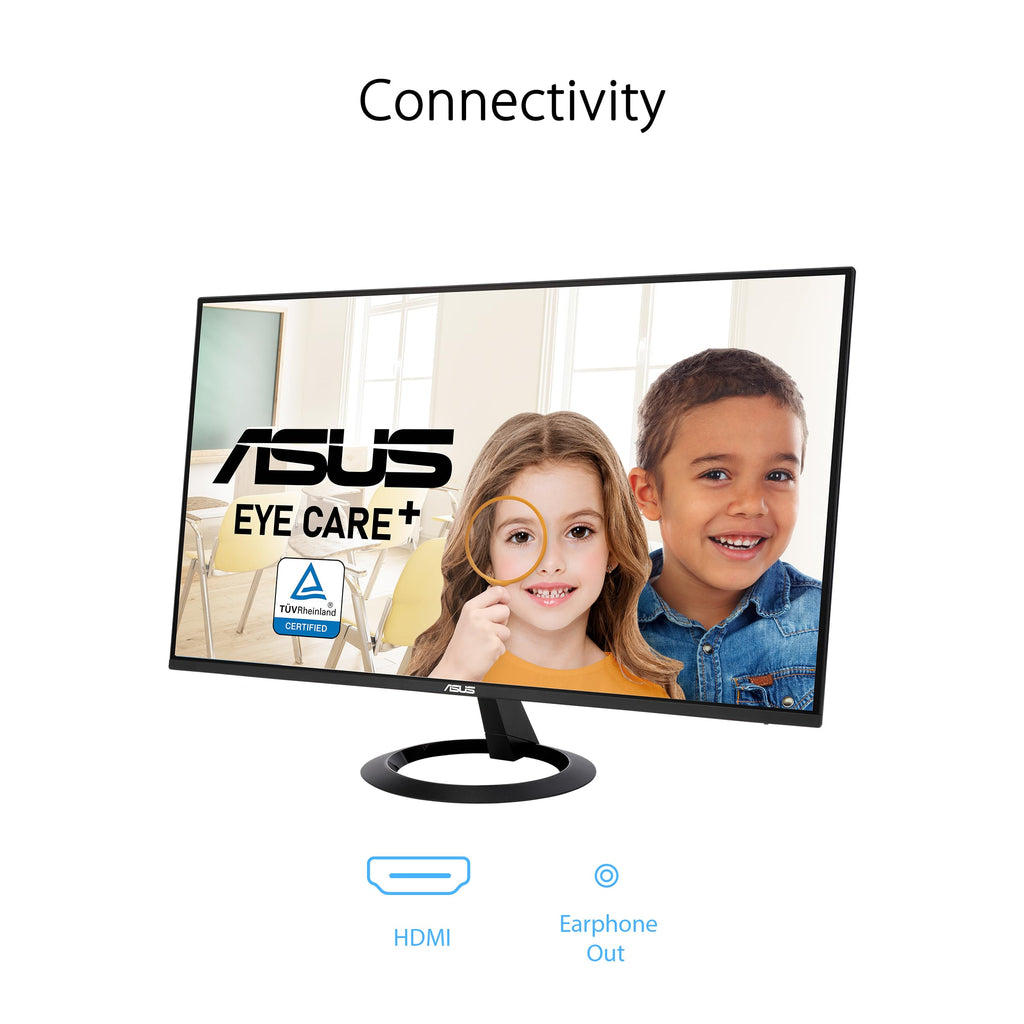ASUS 22” Eye Care Monitor (VP229QF) – 100Hz, IPS, Full HD, 99% sRGB, Frameless, Adaptive-Sync, DisplayPort, HDMI, Low Blue Light, Flicker Free, Wall Mountable, 3 yr Warranty