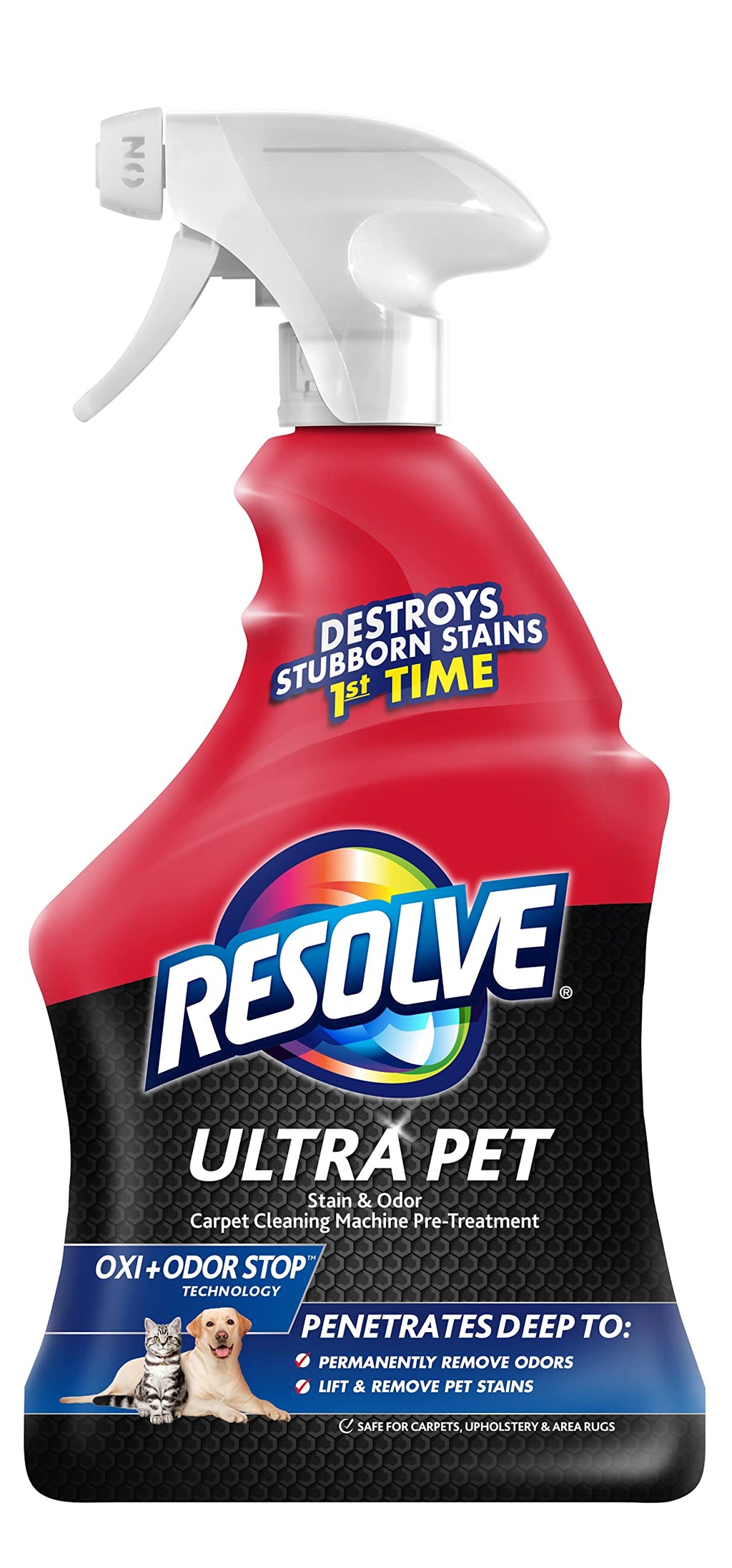 Resolve Ultra Pet Carpet Cleaner Spray – for Removal of Pet Stains & Odors, 32oz | Removes Pet Stains & Odors