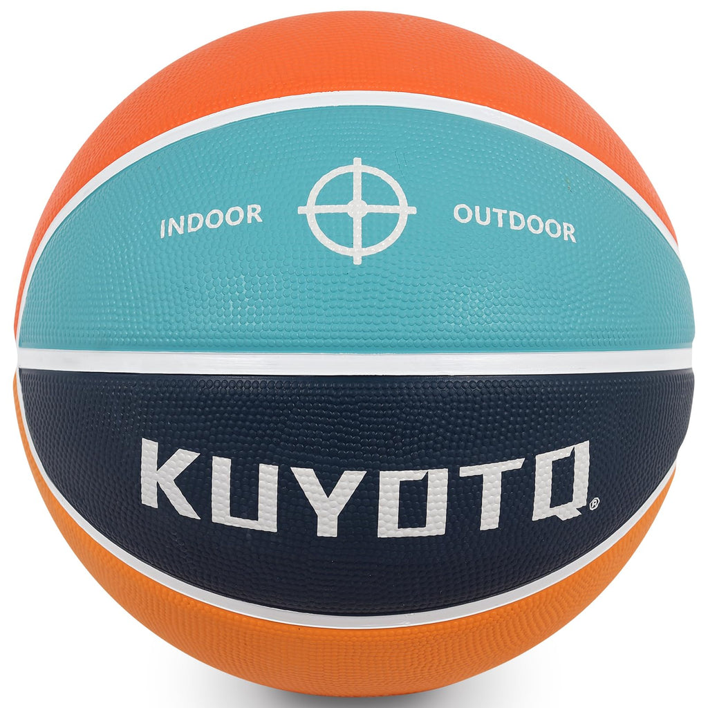 KUYOTQ Kids Youth Adult Size 3/4/5/6/7 (22/25.5/27.5/28.5/29.5") Basketball Premium Rubber or Faux Leather Basketball Indoor Outdoor Basketball for Boys Girls Womens Mens Basketball Gifts (Deflated)