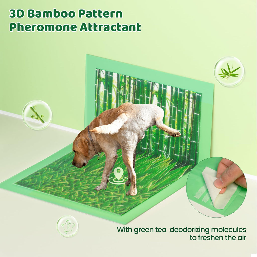 Puppy Pads 30 Count Small 22x22in Bamboo Training Pads Deodorizing Leakproof Quick Drying Dog Pee Pads Super Absorbent Disposable Pee Pads for Dogs Puppies, Doggie, Cats, Rabbits