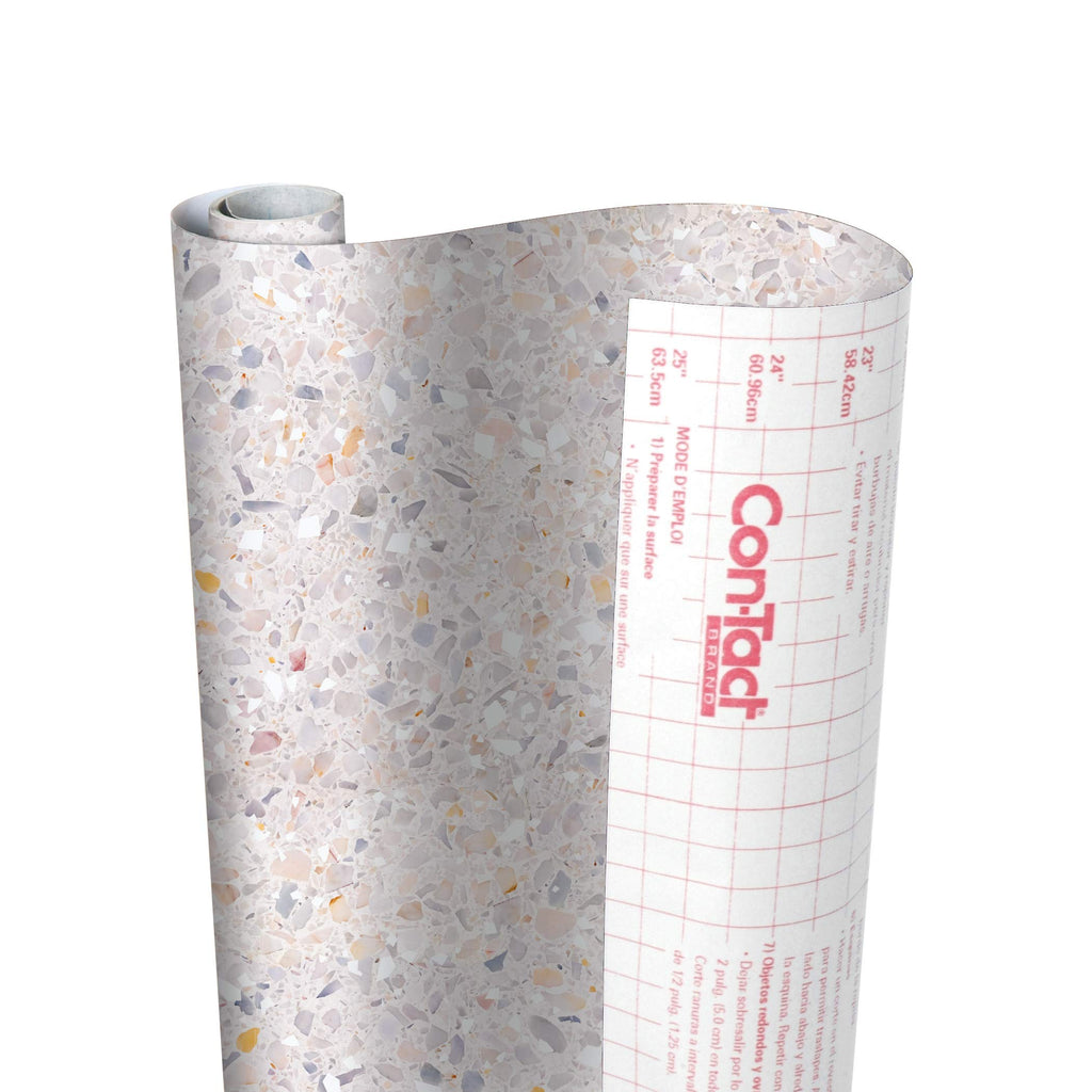 Con-Tact Brand Creative Covering, Self-Adhesive Shelf Liner, Multi-Purpose Vinyl Roll, Easy to Use and Apply, 18'' x 50', Abby Sage