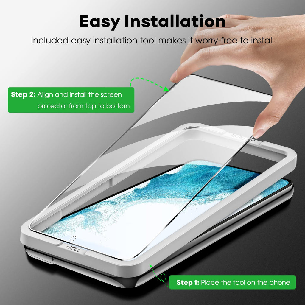 JETech Screen Protector for Samsung Galaxy S20 FE 6.5-Inch with Camera Lens Protector, Tempered Glass Film, Fingerprint ID Compatible, HD Clear, 2-Pack Each