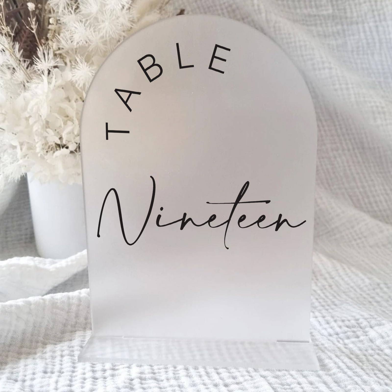Black Arched Wedding Table Numbers 1-10 with Stands, 5x7 Inch Black Arch Acrylic Sign with Gold Letters, Acrylic Table Numbers for Wedding Reception