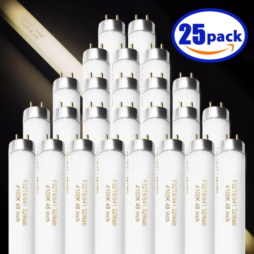 Konideke 18 Inch F15T8/CW T8 15W Fluorescent Light Bulb Cool White, F15T8/SP41 Replacement Bulb for Garage, Office, Kitchen Under-Cabine, G13 Base 6 Count