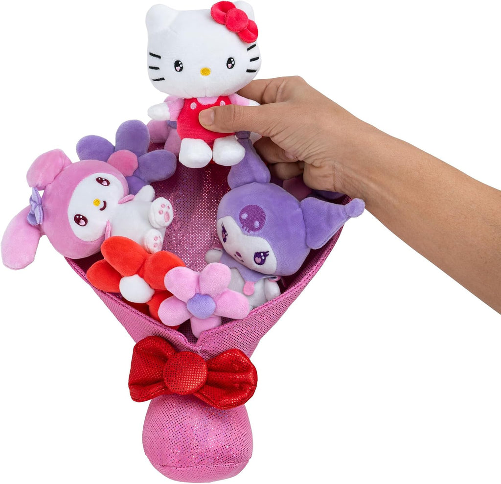 Jazwares Hello Kitty and Friends - 12-inch Plush Bouquet - 9 Plush Included - Officially Licensed Sanrio Product from