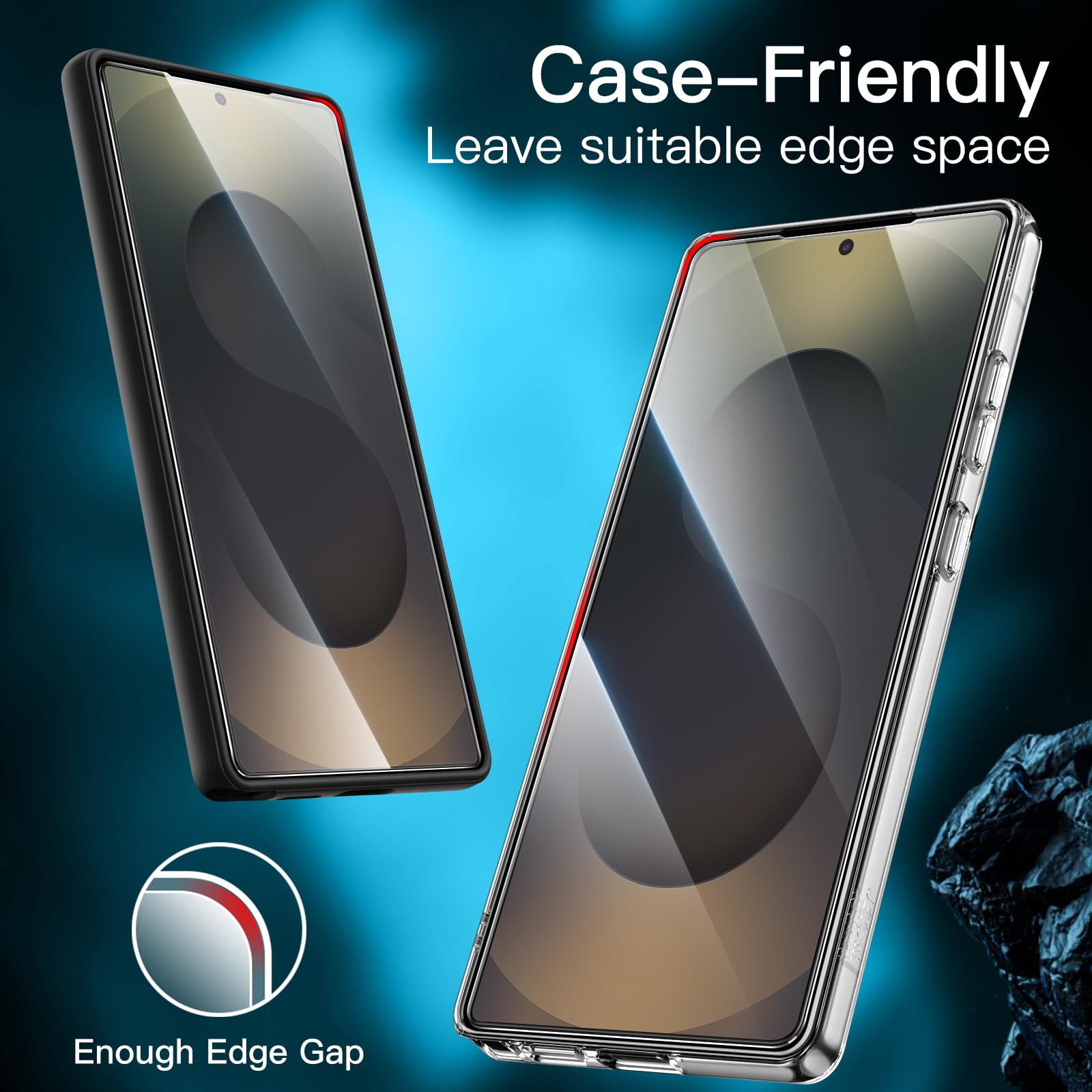 JETech Screen Protector for Samsung Galaxy S20 FE 6.5-Inch with Camera Lens Protector, Tempered Glass Film, Fingerprint ID Compatible, HD Clear, 2-Pack Each