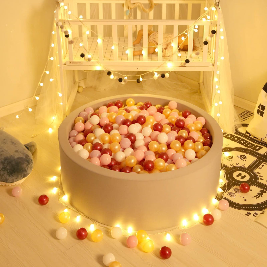 GOGOSO Ball Pit Balls for Toddler, Baby Plastic Playballs Kids Soft Pastel Pelotas Non-Toxic BPA-Free,Mix Color,100 Balls