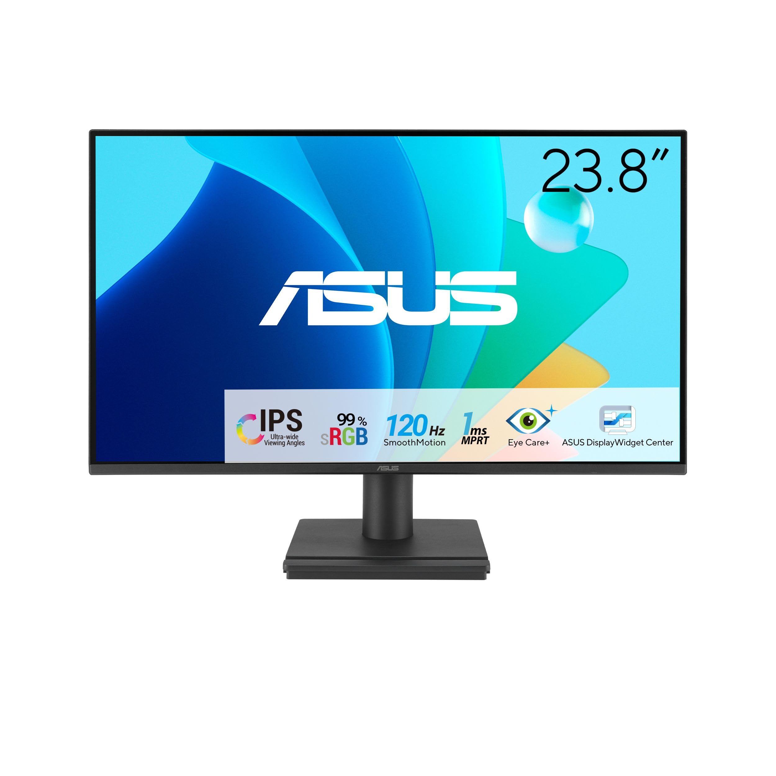 ASUS 22” Eye Care Monitor (VP229QF) – 100Hz, IPS, Full HD, 99% sRGB, Frameless, Adaptive-Sync, DisplayPort, HDMI, Low Blue Light, Flicker Free, Wall Mountable, 3 yr Warranty