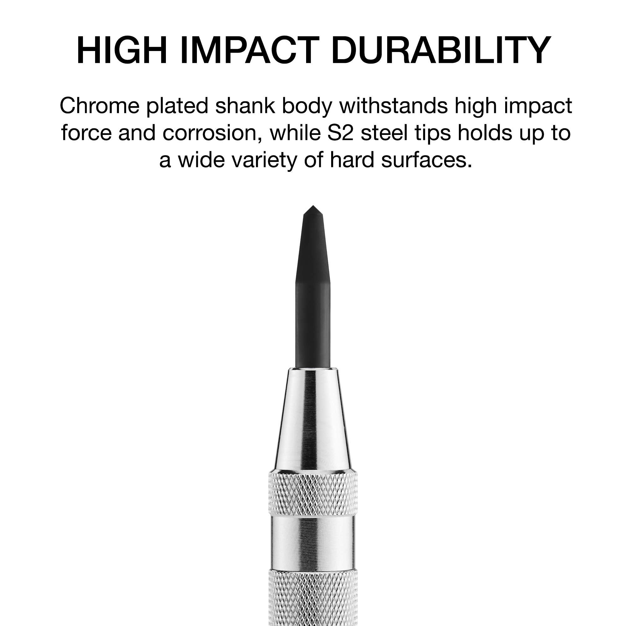 NEIKO 02638A 5-Inch Automatic Center Punch for Metal, Adjustable Impact Spring Loaded Center Punch Tool, Spring Punch, Center Punch Spring Loaded, Auto Center Punch
