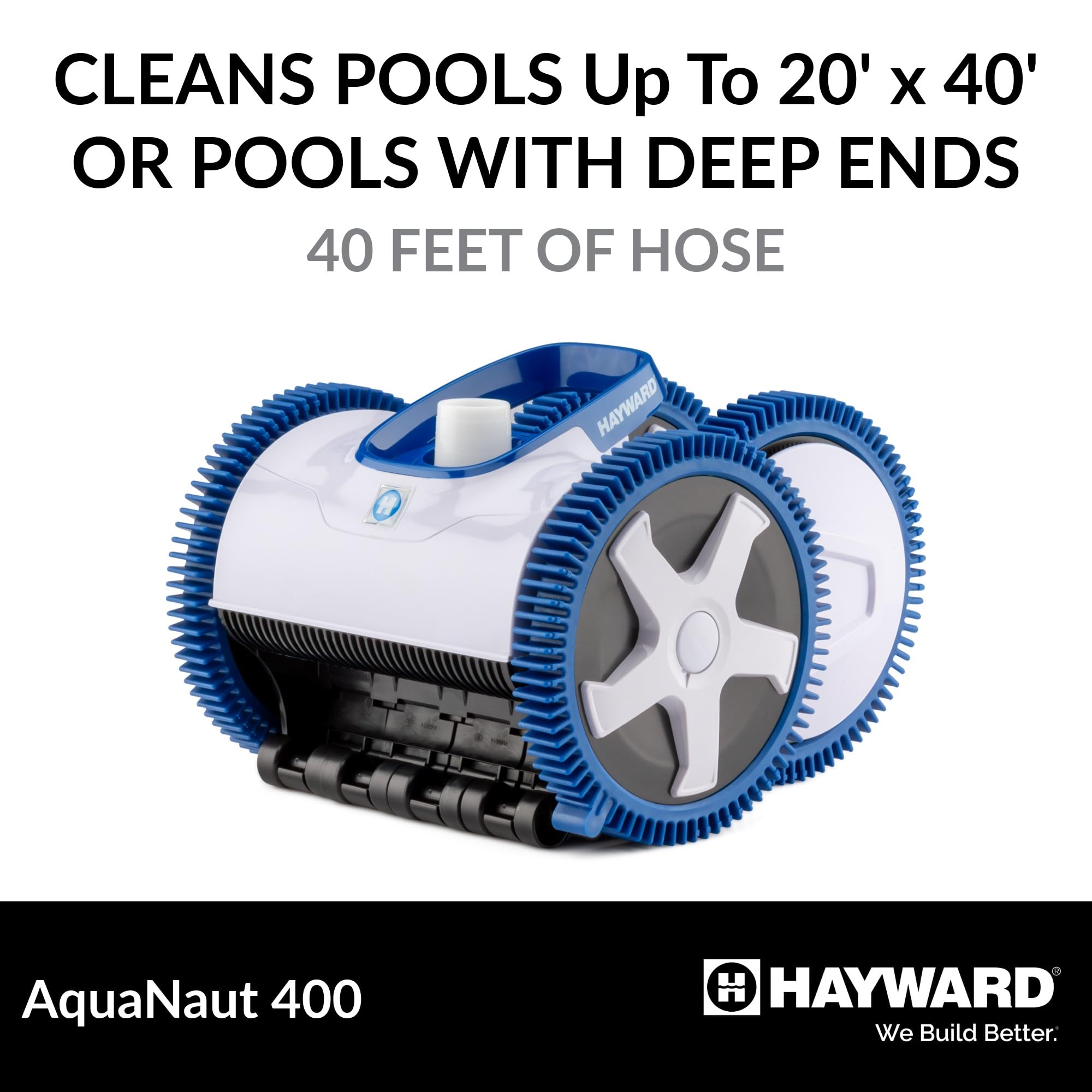Hayward Aquanaut 200 Suction Pool Cleaner for In-Ground Pools up to 16 x 32 ft (Automatic Pool Vacuum) W3PHS21CST