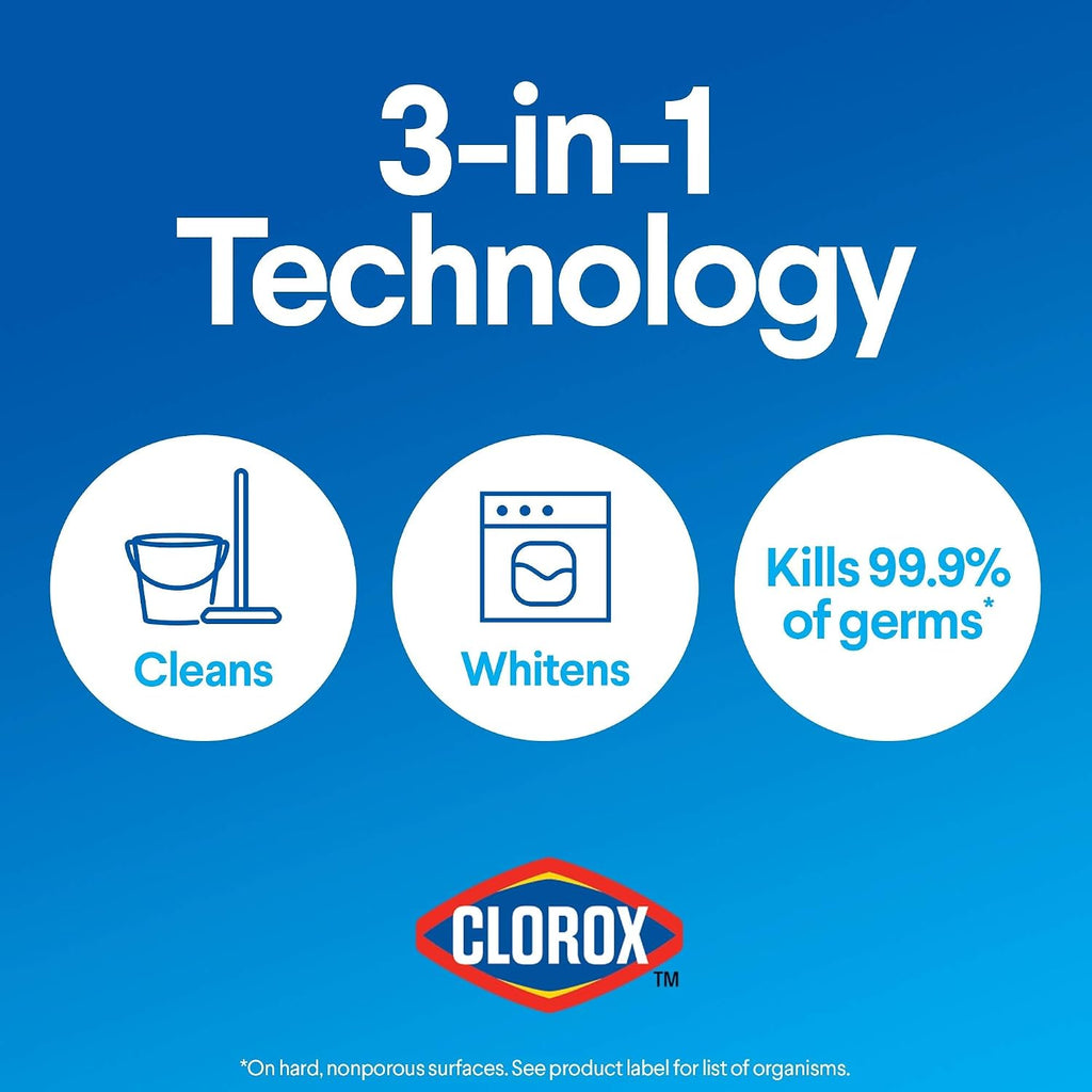 Clorox Disinfecting Bleach, 121 Fluid Ounces (Package May Vary)