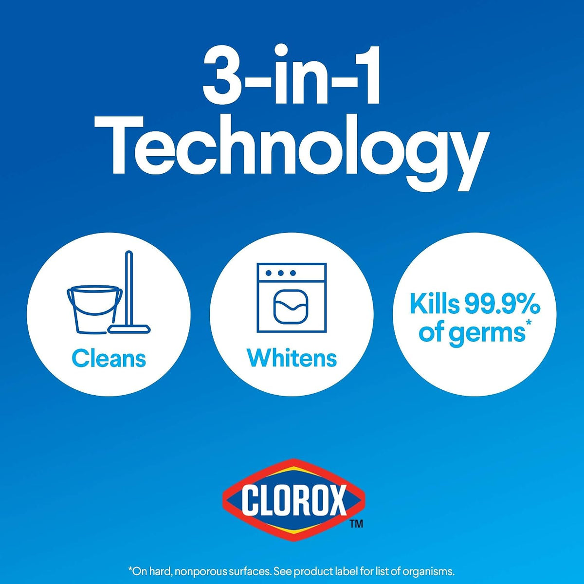 Clorox Disinfecting Bleach, 121 Fluid Ounces (Package May Vary)