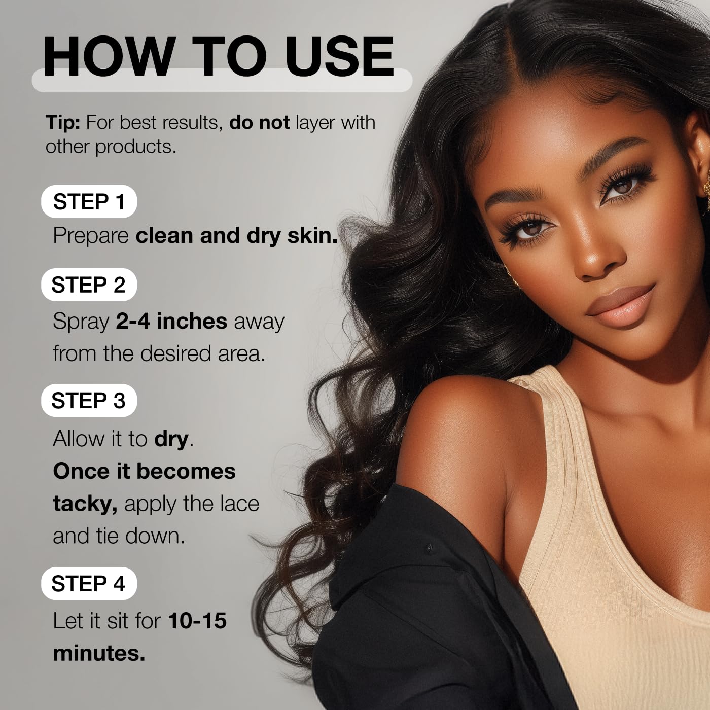EBIN NEW YORK Wonder Lace Bond Adhesive Spray - Extreme Firm Hold 2.7oz/ 80ml| Active Use, Fast Drying, No Residue, No Build-up, All-day Powerful Hold, Easy Daily Wig Install