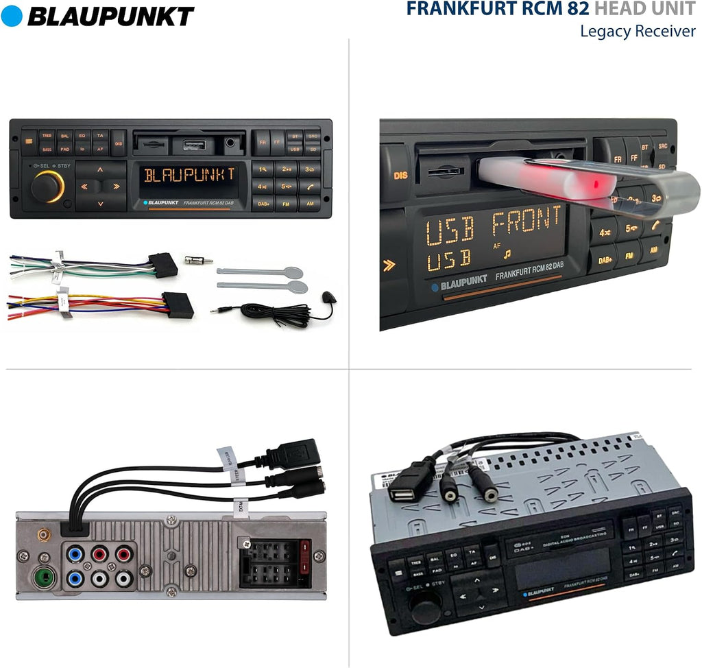 Blaupunkt Frankfurt RCM 82 DAB Legacy Car Stereo with Bluetooth - Retro Design with Modern Technology