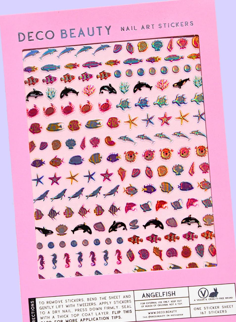 Deco Beauty 90s Baby - Super Thin & Easy-to-Apply Nail Art with The Cutest Designs - Durable & Long-Lasting Nail Art Stickers and Decals for Women, for DIY at-Home Manicures & Salon-Quality Nails