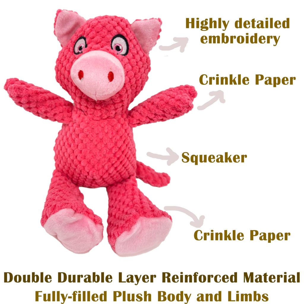 Jalousie Multipack Dog Squeaky Toys Strong Almost Indestructible, with Added Liner for Longer Play Dog Chew Toys (3 Pack - XLarge)