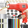 Upgraded 220W Plastic Welder, 2 in 1 Plastic Welding Repair Welder Kit 1000PCS Hot Stapler Soldering Gun with 100PCS Plastics Welding Rods Car Bumper Repair Kit for Most Plastics(Black)