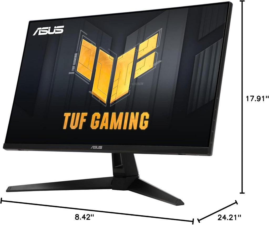 ASUS TUF Gaming 27” 1080P HDR Monitor (VG279QM1A) - Full HD (1920 x 1080), 280Hz, 1ms, Fast IPS, Extreme Low Motion Blur Sync, Freesync Premium, G-SYNC Compatible, Speakers, Variable Overdrive