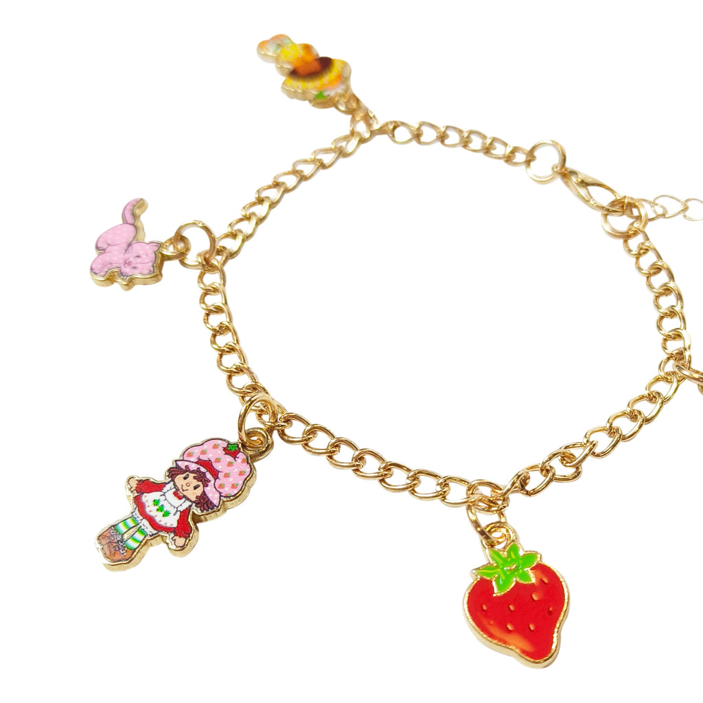 LUV HER 7" Minecraft Bracelet with 4 Metal Charms - Minecraft -Ages 3+