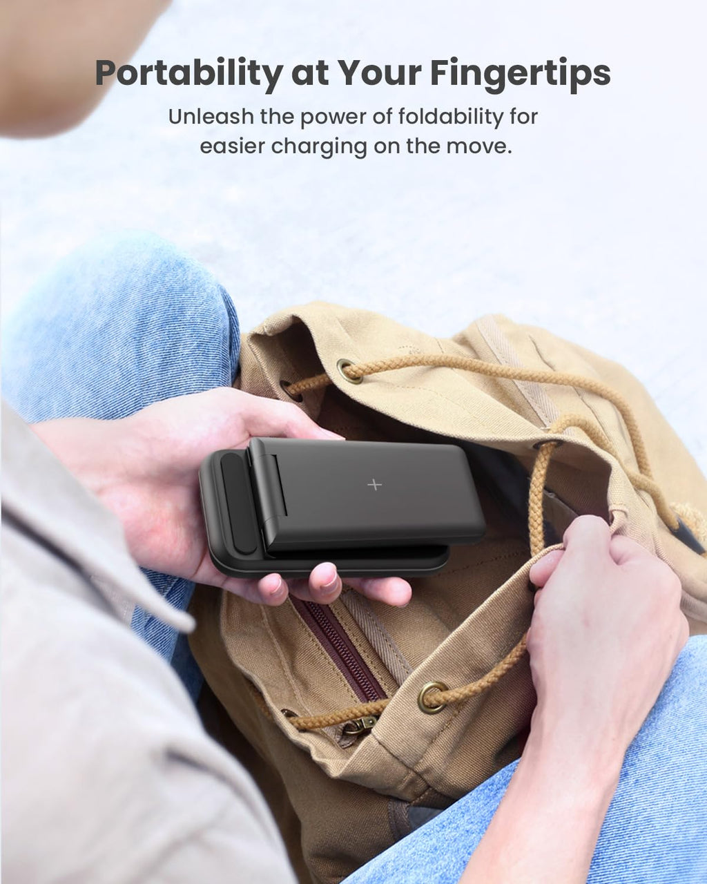 GEEKERA 3 in 1 Wireless Charging Station, Foldable Wireless Charger Stand for Multiple Apple Devices for iPhone 17 16-8, Apple Watch Ultra//11/10/9/SE/8/7/6/5, AirPods Pro/4/3/2
