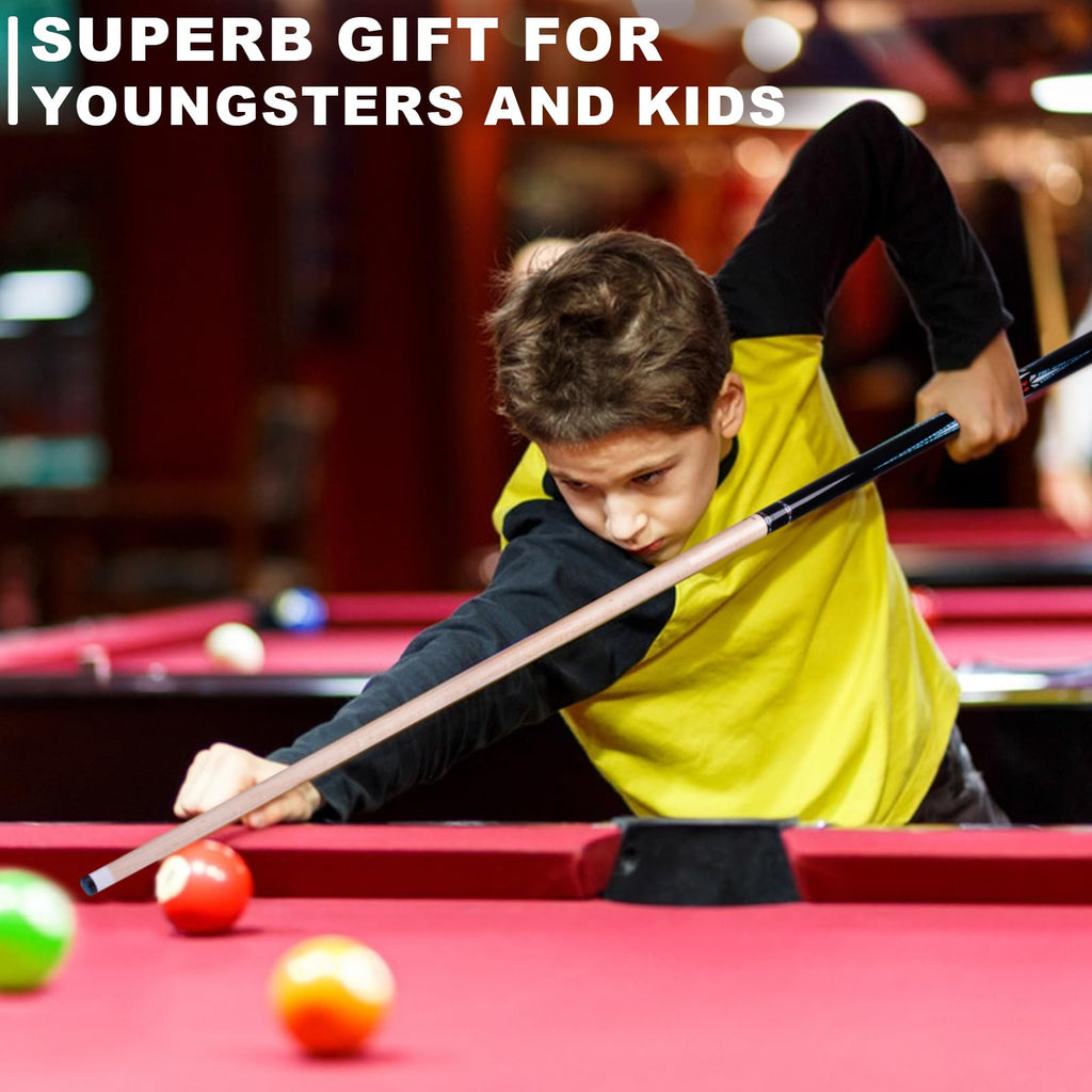 36”/42”/48” Canadian Maple Billiard Short Pool Cues for Tight Places