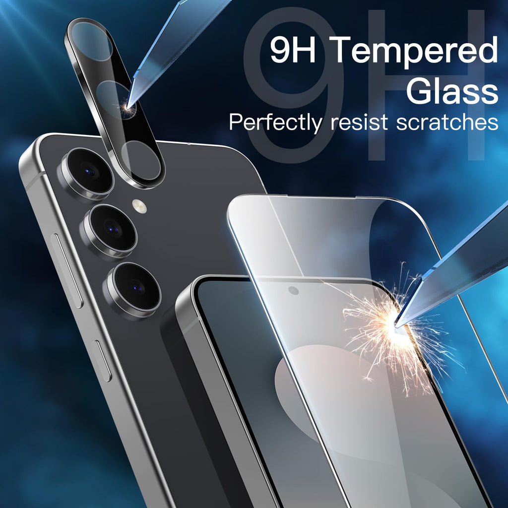 JETech Screen Protector for Samsung Galaxy S20 FE 6.5-Inch with Camera Lens Protector, Tempered Glass Film, Fingerprint ID Compatible, HD Clear, 2-Pack Each