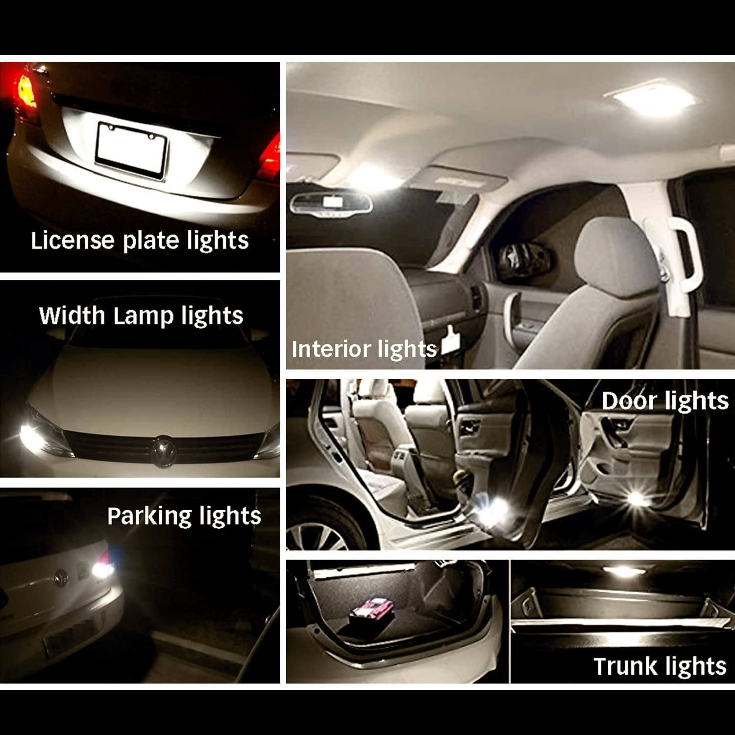 T10 921 194 168 LED Bulbs Cool White 20-Packs, Super Bright 3014 42-SMD LED Replacement 12 Volt RV Camper Trailer Boat Trunk Interior Dome Map License Lights, Backup Reverse Lights