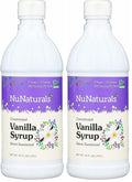 NuNaturals Stevia Syrup, Sugar-Free Sweetener, Plant-Based Sugar Substitute, Zero Calorie, Chocolate Flavor Syrup, 16 oz