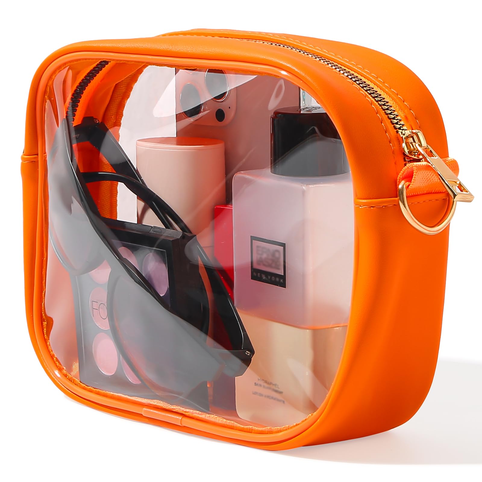 TOBVZOO Clear Bag Stadium Approved, Crossbody Transparent Bag for Concerts Sports Events, Purses for Men & Women