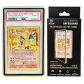 Metal PSA Slab Bumper Case UV Resistant- Safeguard Stackable Magnetic Aluminum Metal Case For Graded Cards (Black)