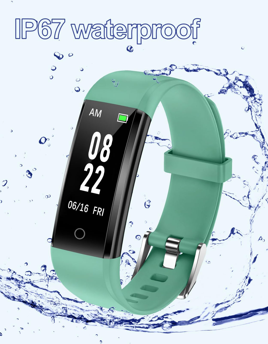 GRV Fitness Tracker Non Bluetooth Fitness Watch No App No Phone Required Waterproof Pedometer Watch with Steps Calories Counter Sleep Tracker for Men Women Parents