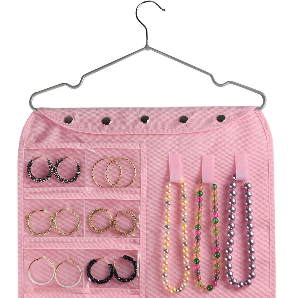 BB Brotrade Hanging Jewelry Organizer,Accessories Organizer,80 Pocket Organizer for Holding Jewelries（Beige）