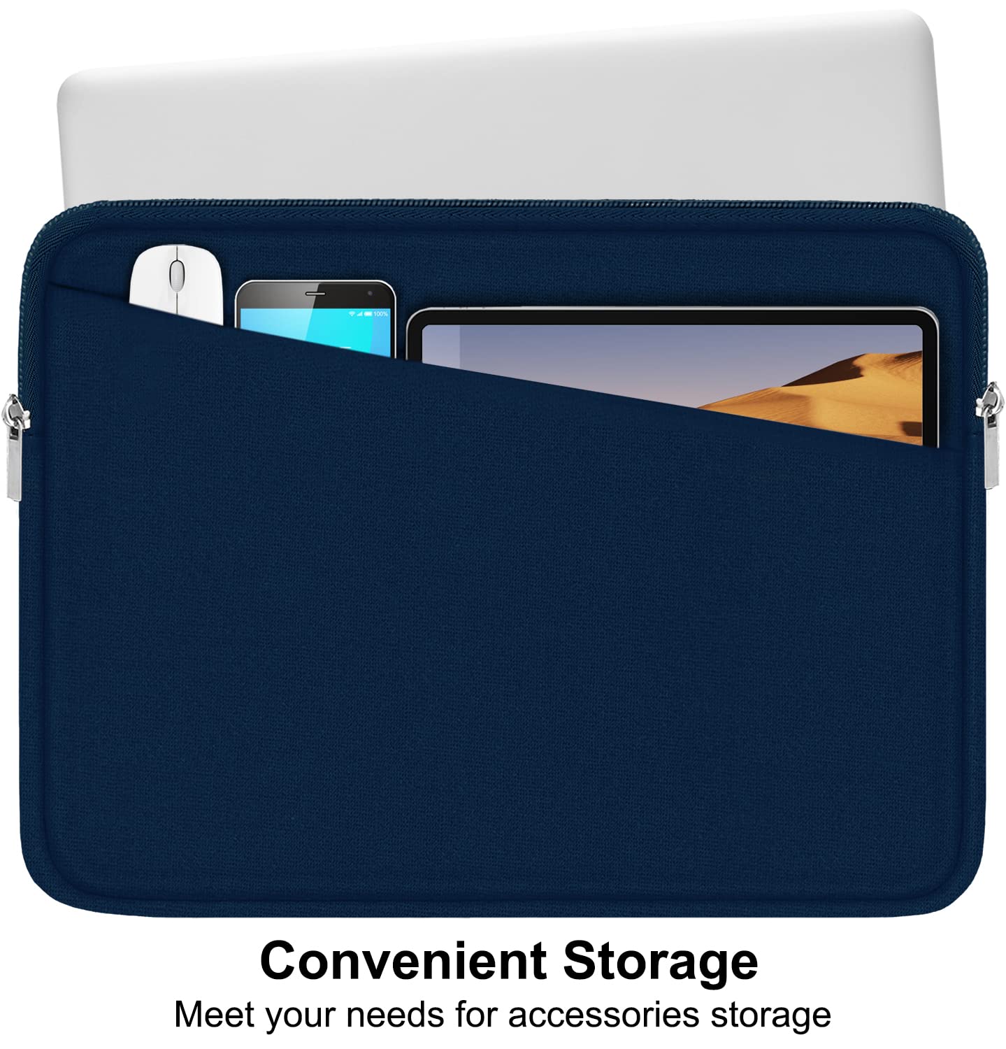 Laptop Sleeve Case 13.3 Inch, Durable 14 Inch Laptop Case Computer Carrying Bag Protective Cover Compatible with 13 14 inch MacBook Pro, MacBook Air, Dell, HP, Lenovo, Notebook, Computer, Black