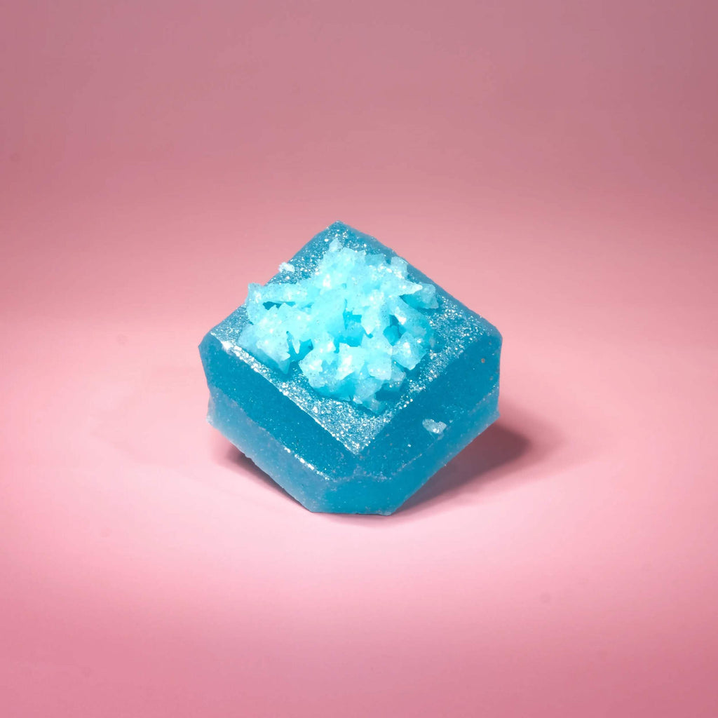 Silky Gem - Edible Lychee Flavored Aurora Crystal Candy, 8-10 pieces, Kohakutou, Edible Gem, Vegan, Gluten Free, ASMR