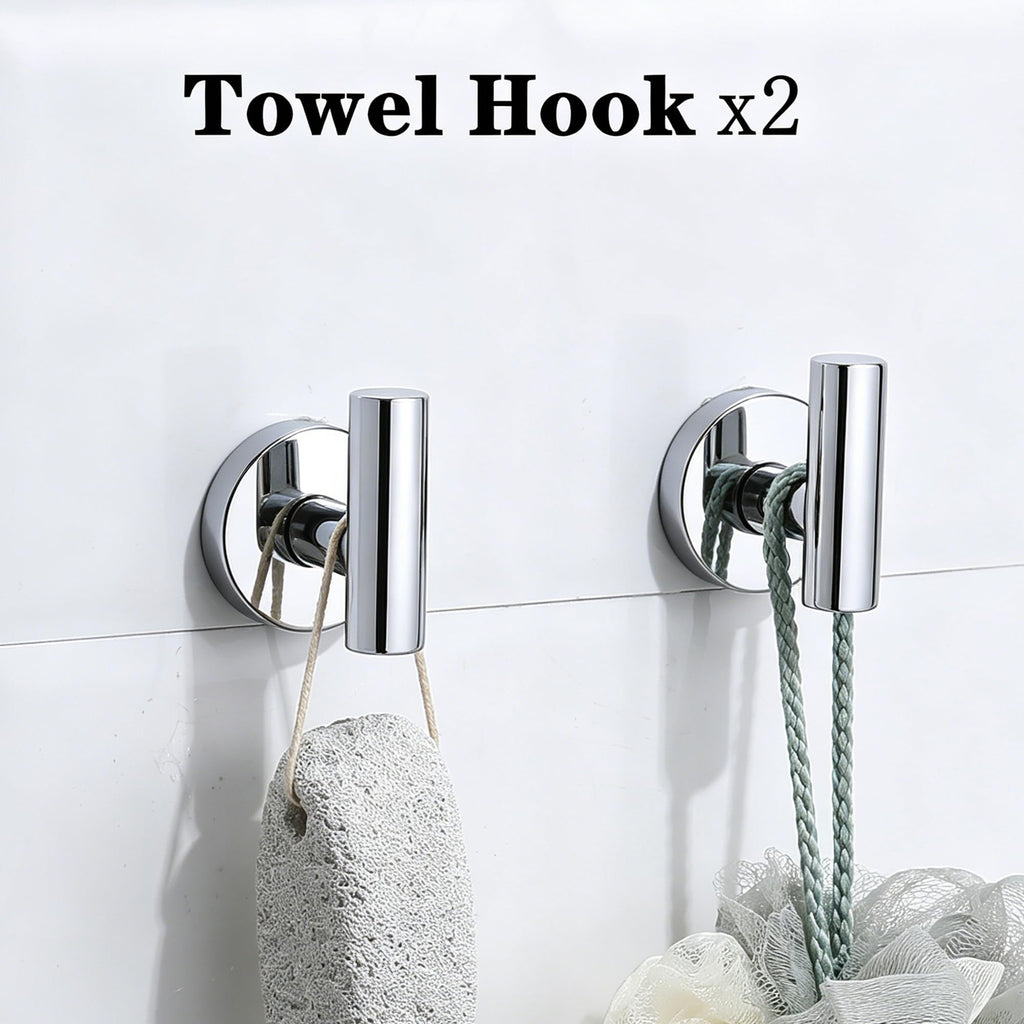 Brushed Gold Bathroom Hardware Accessories Set 5 Piece, Stainless Steel Bath Towel Bar Set 24 Inch,Toilet Paper Holder,Towel Ring Holder,Towel Rack Set,Gold Bathroom Accessories Kit