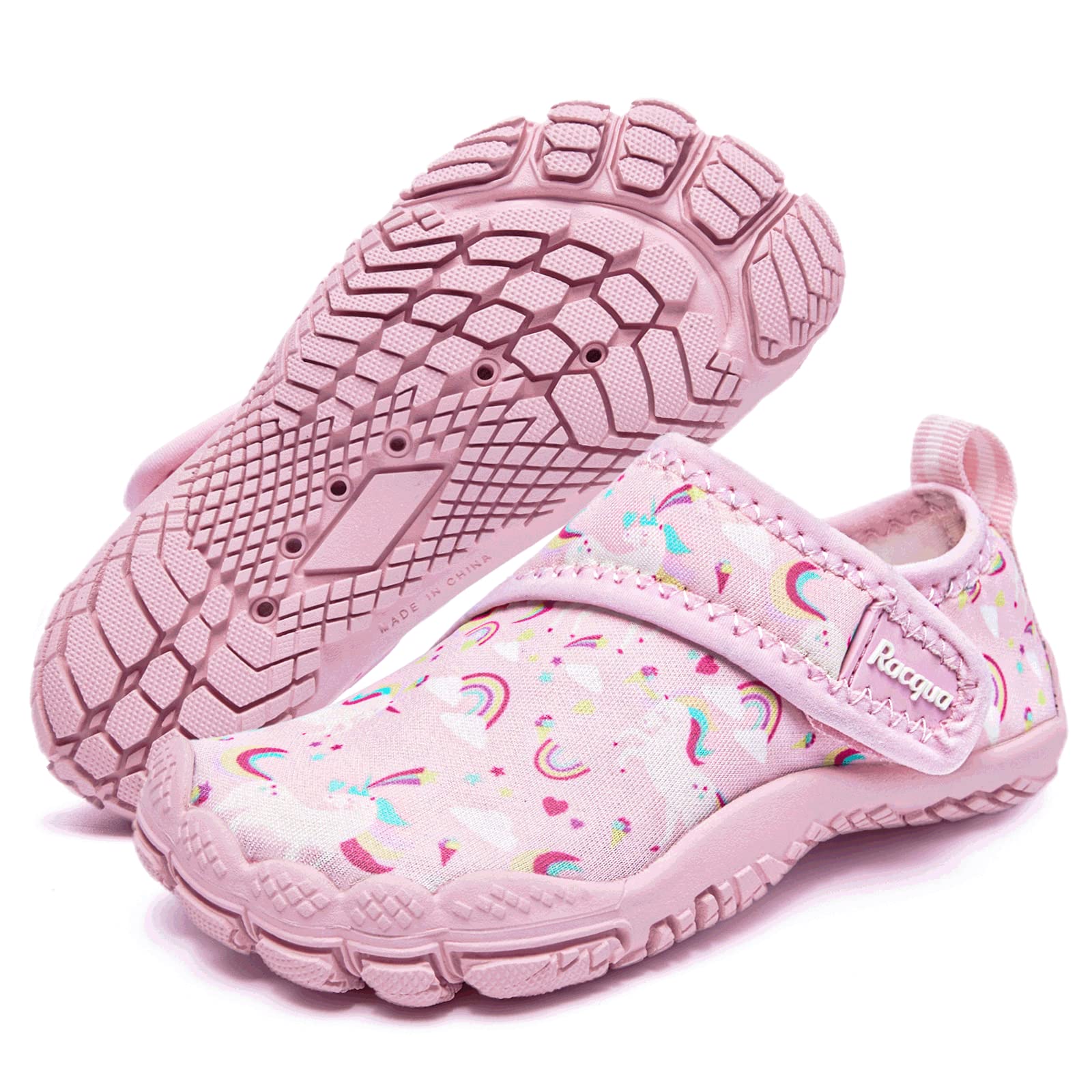 Racqua Toddler Boys Girls Slip-On Water Shoes Quick Dry Barefoot Aqua Shoes (Toddler/Little Kid)
