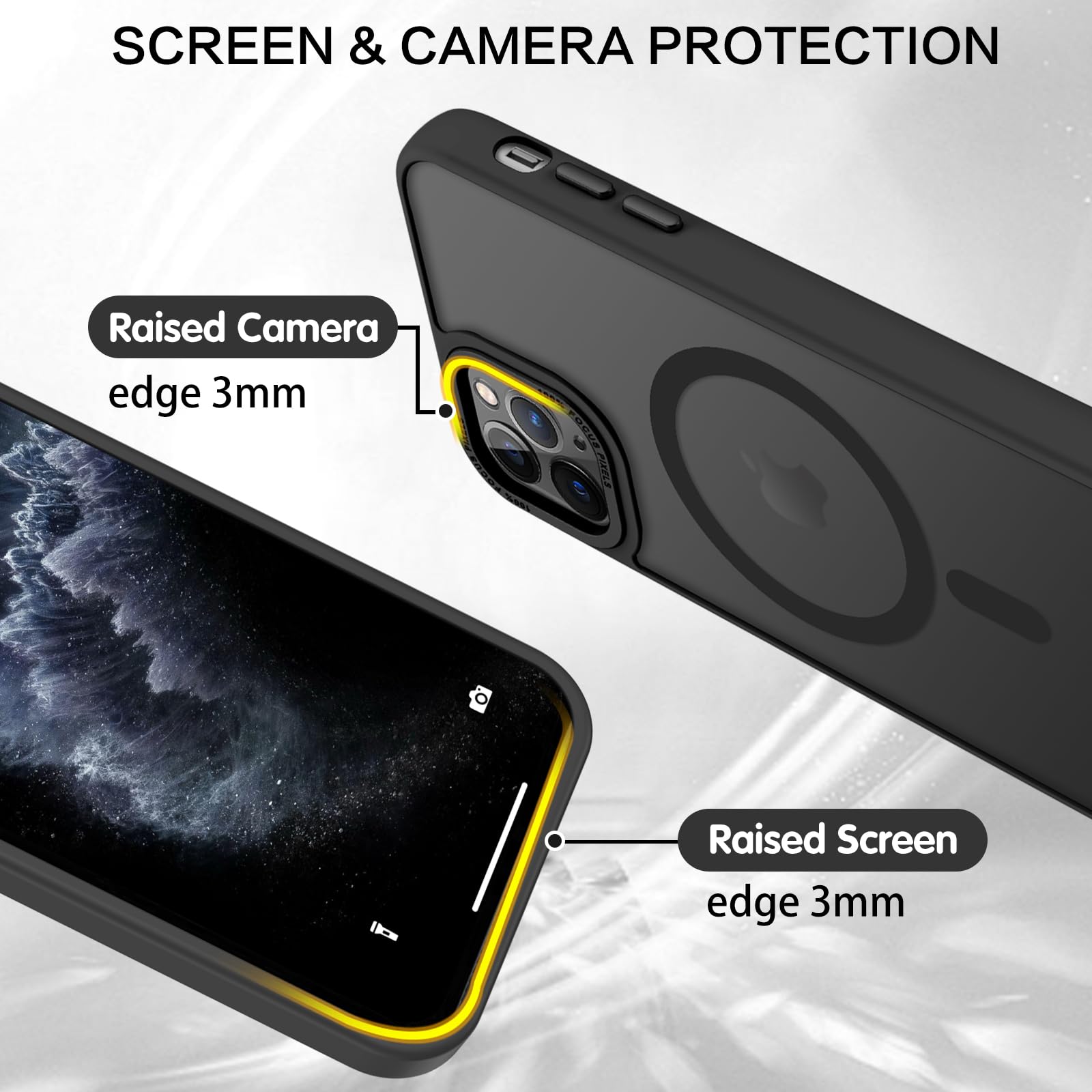 BENTOBEN for iPhone 11 Pro Case 2019 [Compatible with Magsafe] Translucent Matte Magnetic Phone Case iPhone 11 Pro 5.8" Slim Thin Shockproof Bumper Women Men Protective Cases Cover, Black
