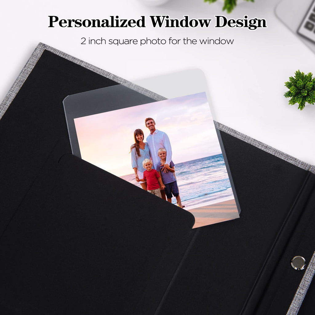 Mublalbum Small Photo Album 4x6 100 Photos Linen Cover Picture Book with Horizontal Pockets for Wedding Family Anniversary and Baby (Beige)