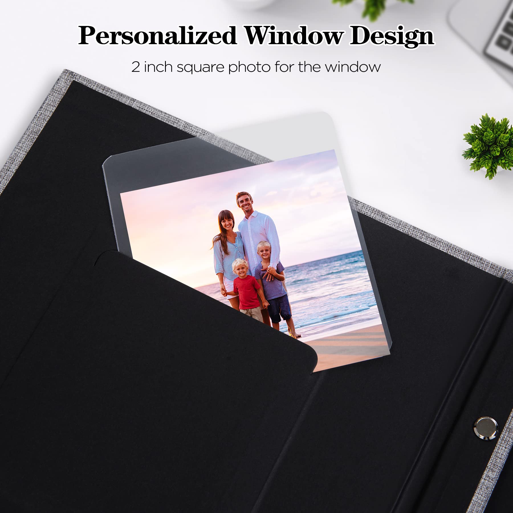 Mublalbum Small Photo Album 4x6 100 Photos Linen Cover Picture Book with Horizontal Pockets for Wedding Family Anniversary and Baby (Beige)