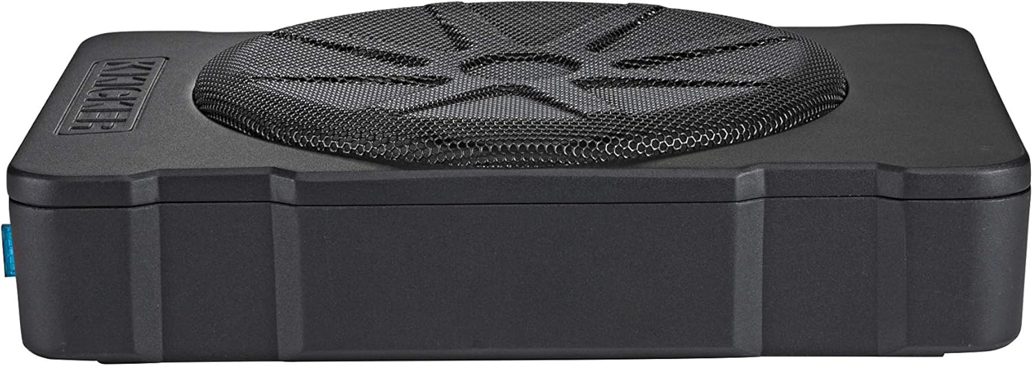 KICKER 46HS10 Hideaway Compact Powered Subwoofer, 10-Inch