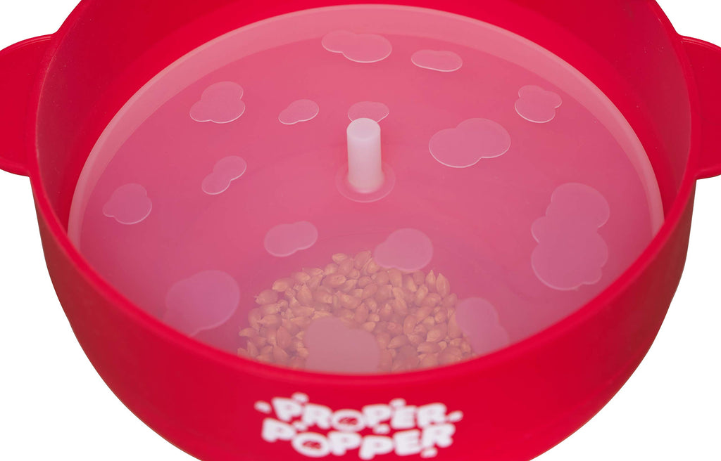 The Original Proper Popper Microwave Popcorn Popper, Silicone Popcorn Maker, Collapsible Bowl BPA Free & Dishwasher Safe - (Aqua)
