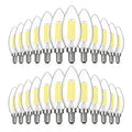 MAXvolador Dimmable E12 LED Candelabra Bulbs 60W Equivalent, Daylight White 5000K, 600LM Chandelier Light Bulb, B11 LED Candle Light Bulbs, 12 Pack