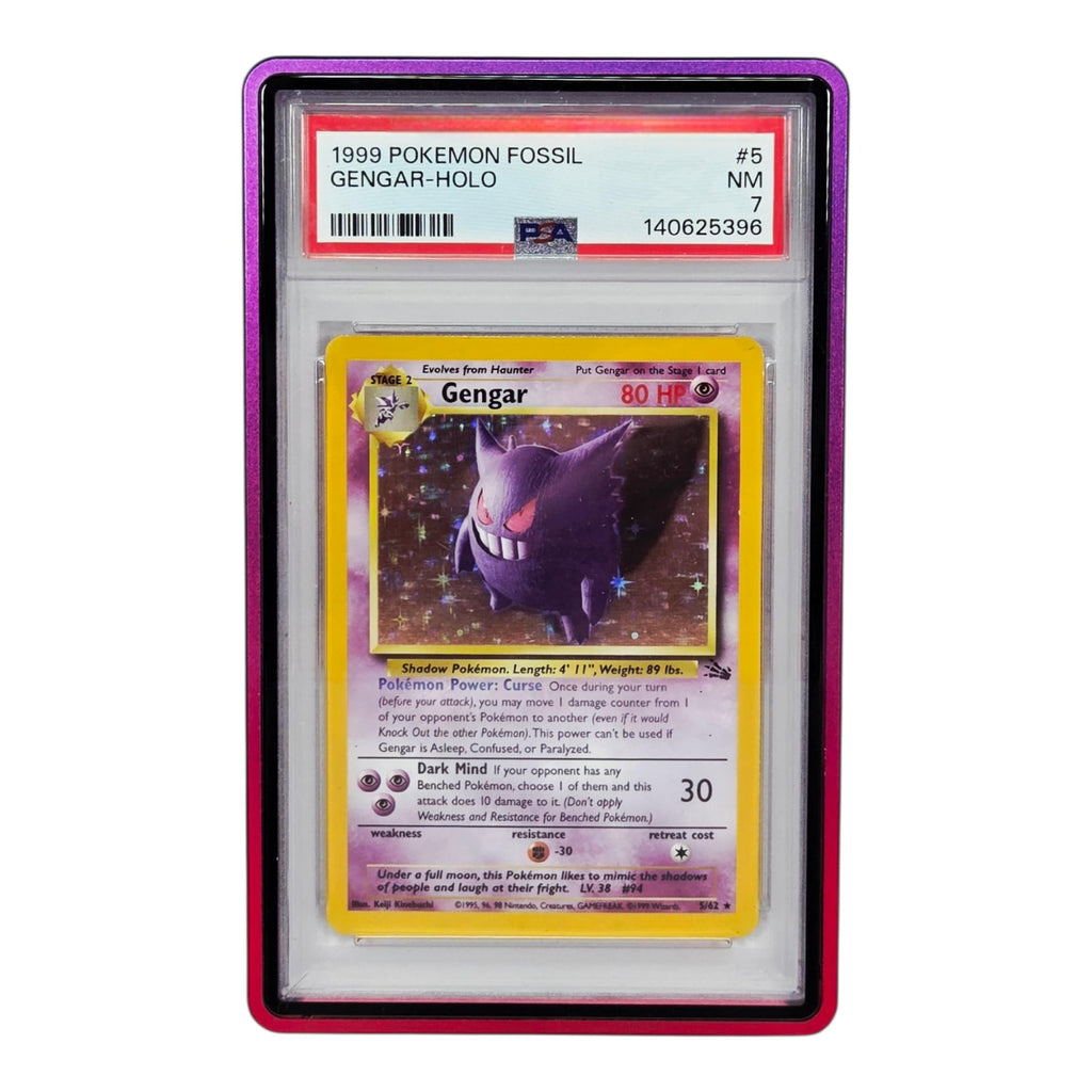 Metal PSA Slab Bumper Case UV Resistant- Safeguard Stackable Magnetic Aluminum Metal Case For Graded Cards (Black)