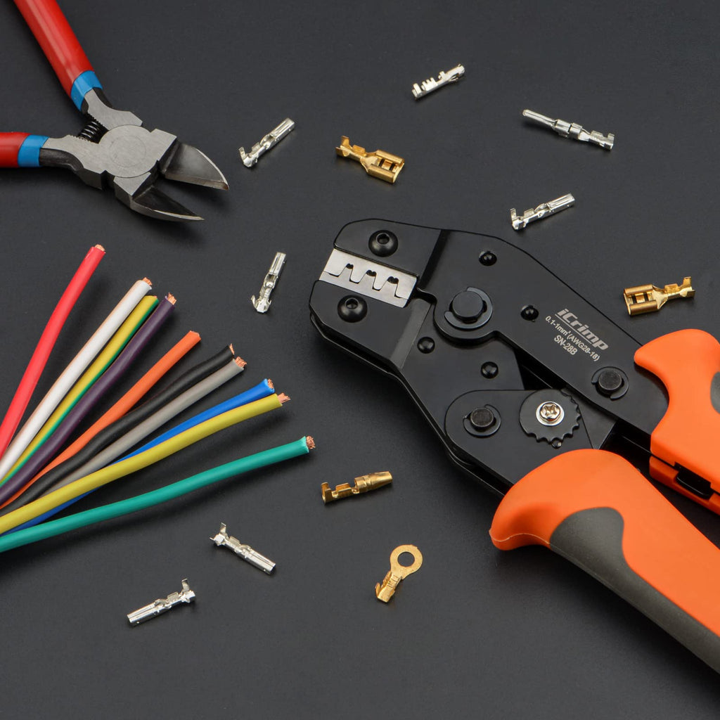 iCrimp IWS4 Solar PV Connector Crimping Tools for AWG14-10 (2.5/4/6mm²) Solar Panel PV Cable with Wire EDM Die