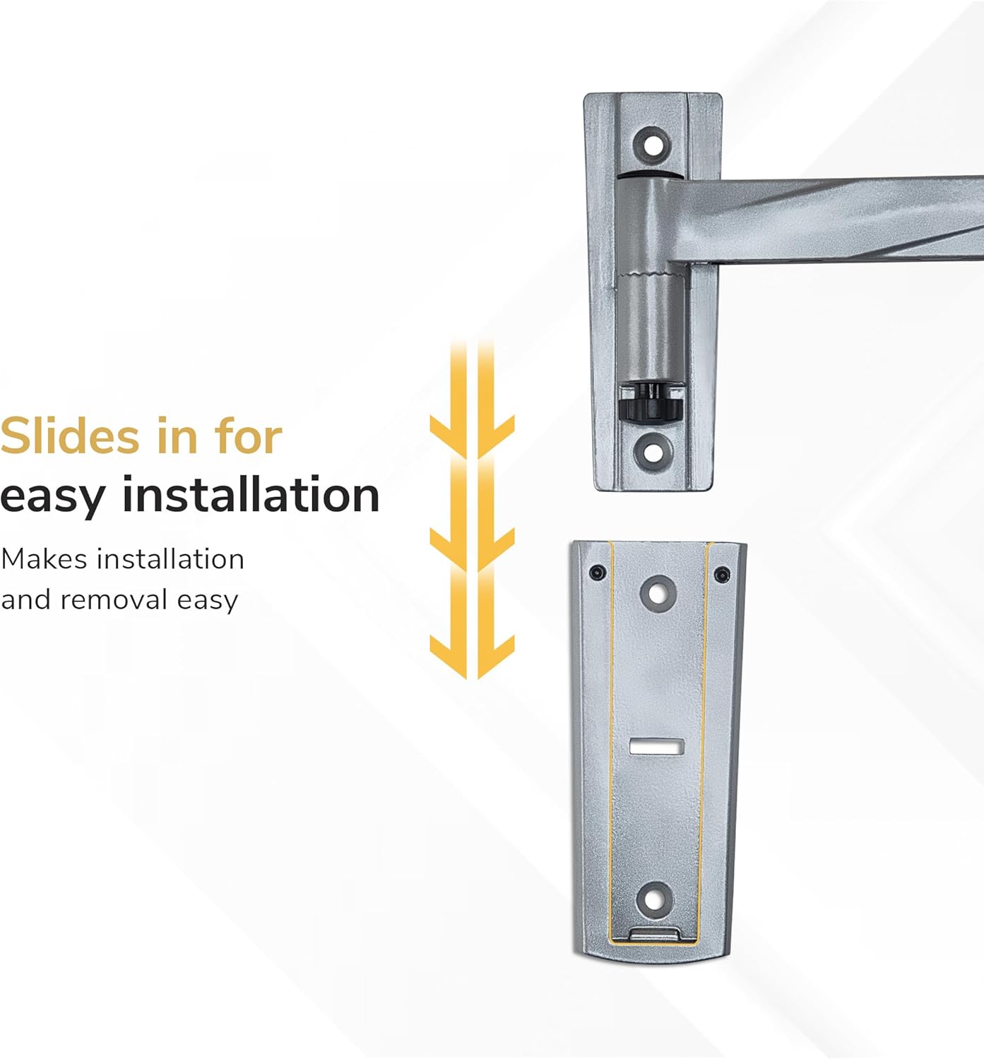 Mount-It! Locking RV TV Mount with Dual Wall Plates & Quick Release | Full Motion Rust-Resistant Aluminum Arm for Indoor & Outdoor Use in Camper, Trailer, RV | 13-42 Inch Screens, VESA 200 Compatible