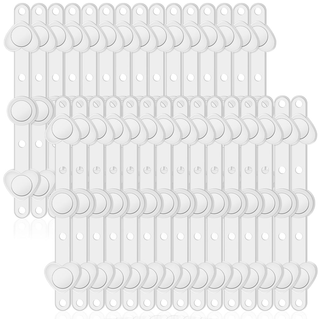 Waydress 10 Pairs Floral Boutonniere Magnets Small Corsage Fix Boutonniere Magnets Corsage Pins Brooches Flower Stick for Handmade Wedding Bride Groom Flower (Clear)