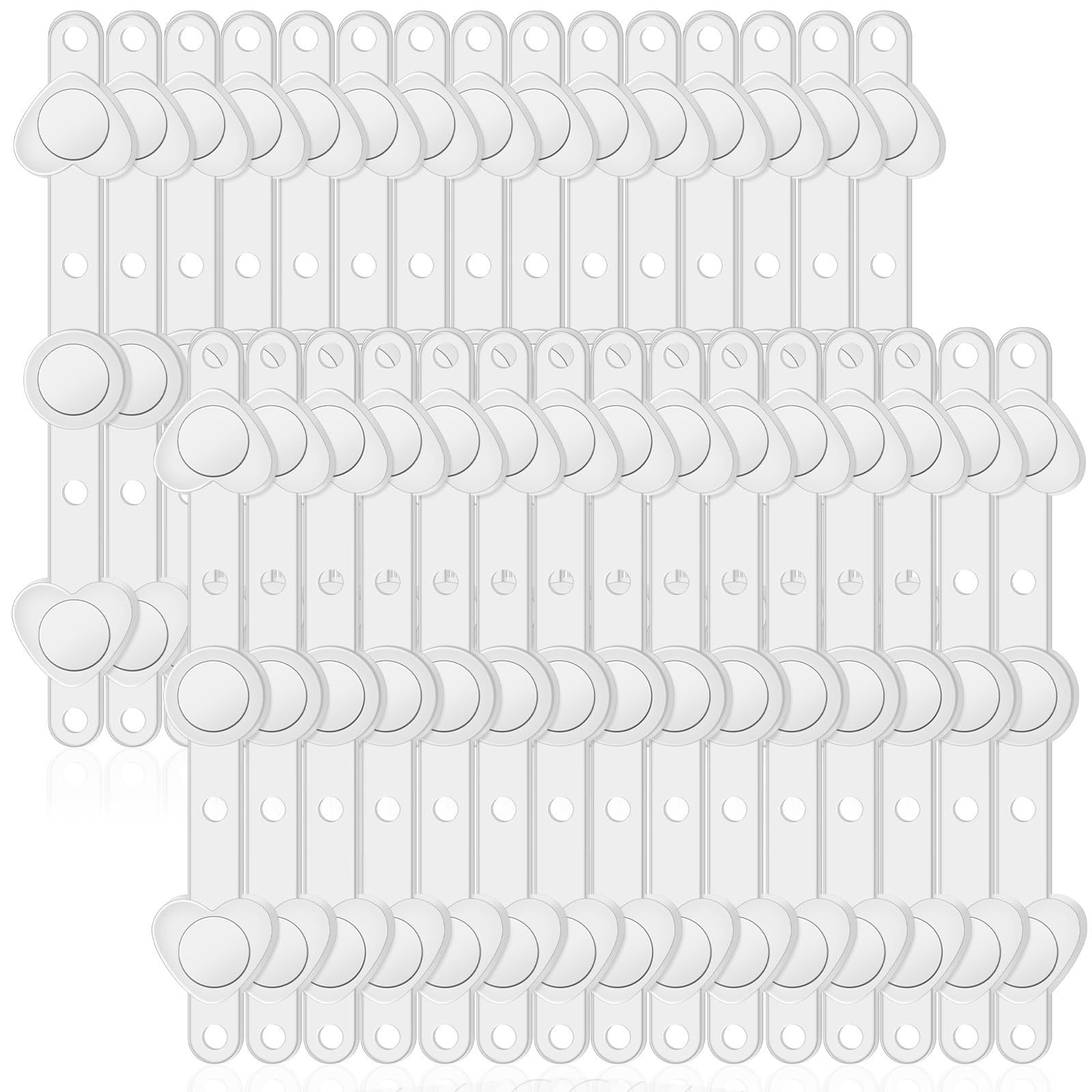 Waydress 10 Pairs Floral Boutonniere Magnets Small Corsage Fix Boutonniere Magnets Corsage Pins Brooches Flower Stick for Handmade Wedding Bride Groom Flower (Clear)