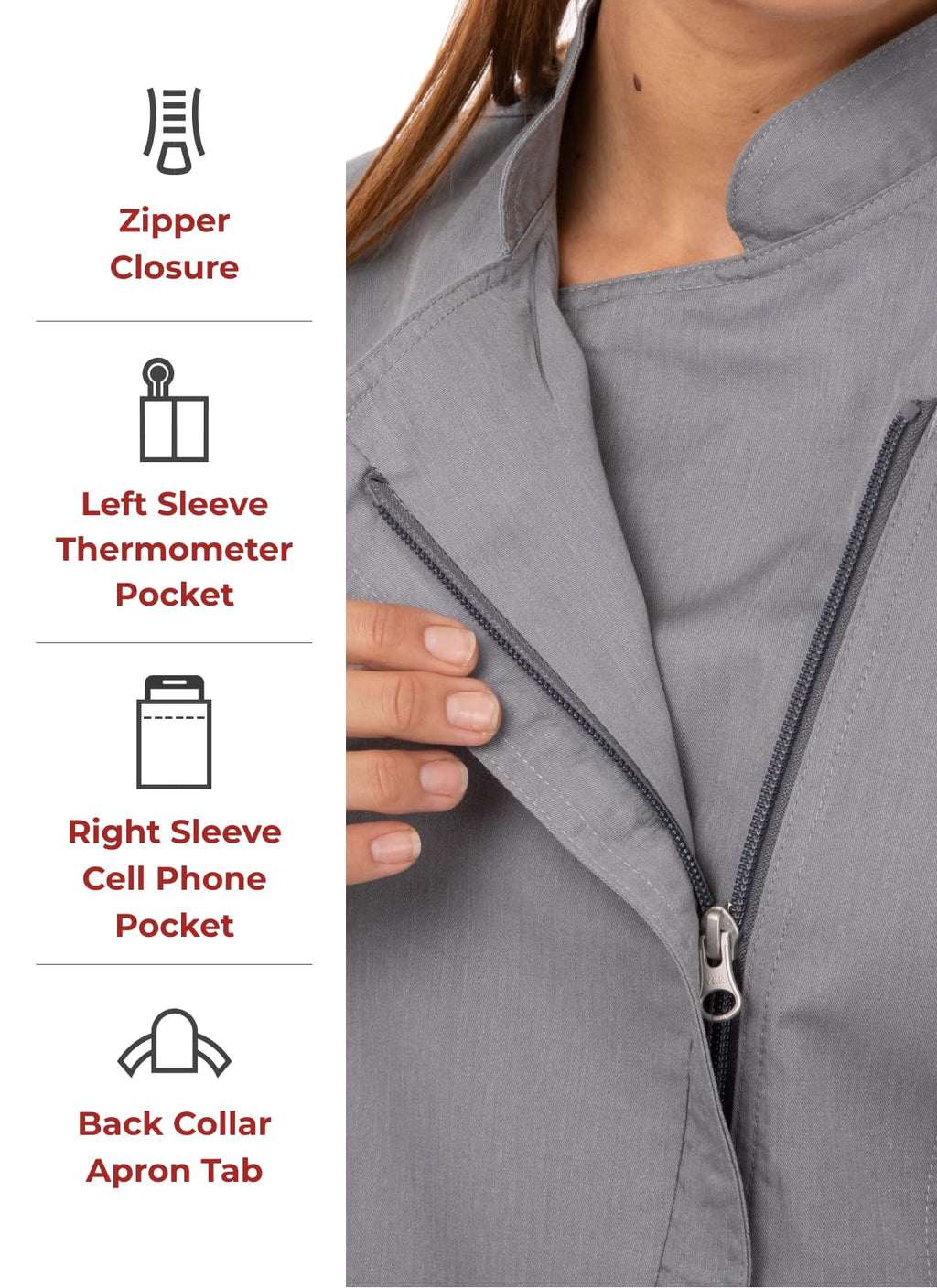 Chef Works Women's Hartford Cool Vent Chef Coat