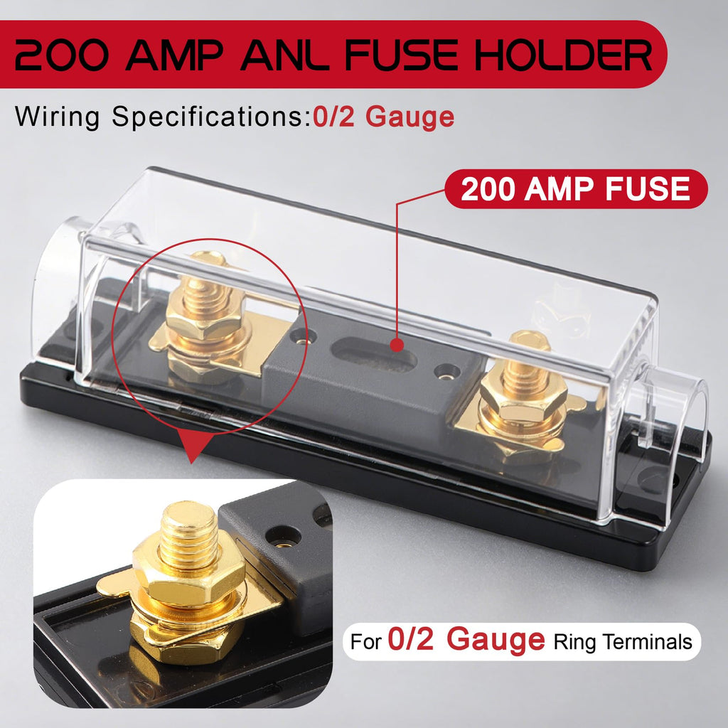 0 Gauge Amp Wiring Kit,3000 Watt Amplifier Sub Installation Kit Make Connections and Brings Power to Your Radio,Subwoofers and Speakers