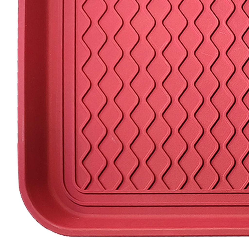 2 Pack Large Multifunctional Tray Mat Washable Indoor or Outdoor Tray Mat for Shoes Boots Plants Pots Paint Tins Pet Bowls Car Storage, 30 x 15 x 1.2 Inches